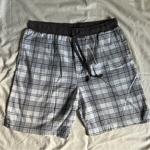 Joe Boxer Men's Sleep Shorts Large Plaid 100% Cotton Lounge Pajama Drawstring